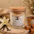 Vanilla Caramel - Scented Soy Candle - Medium