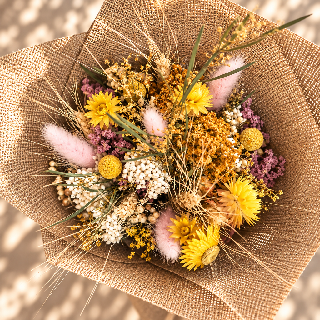 Mixed Dried Flower Posy
