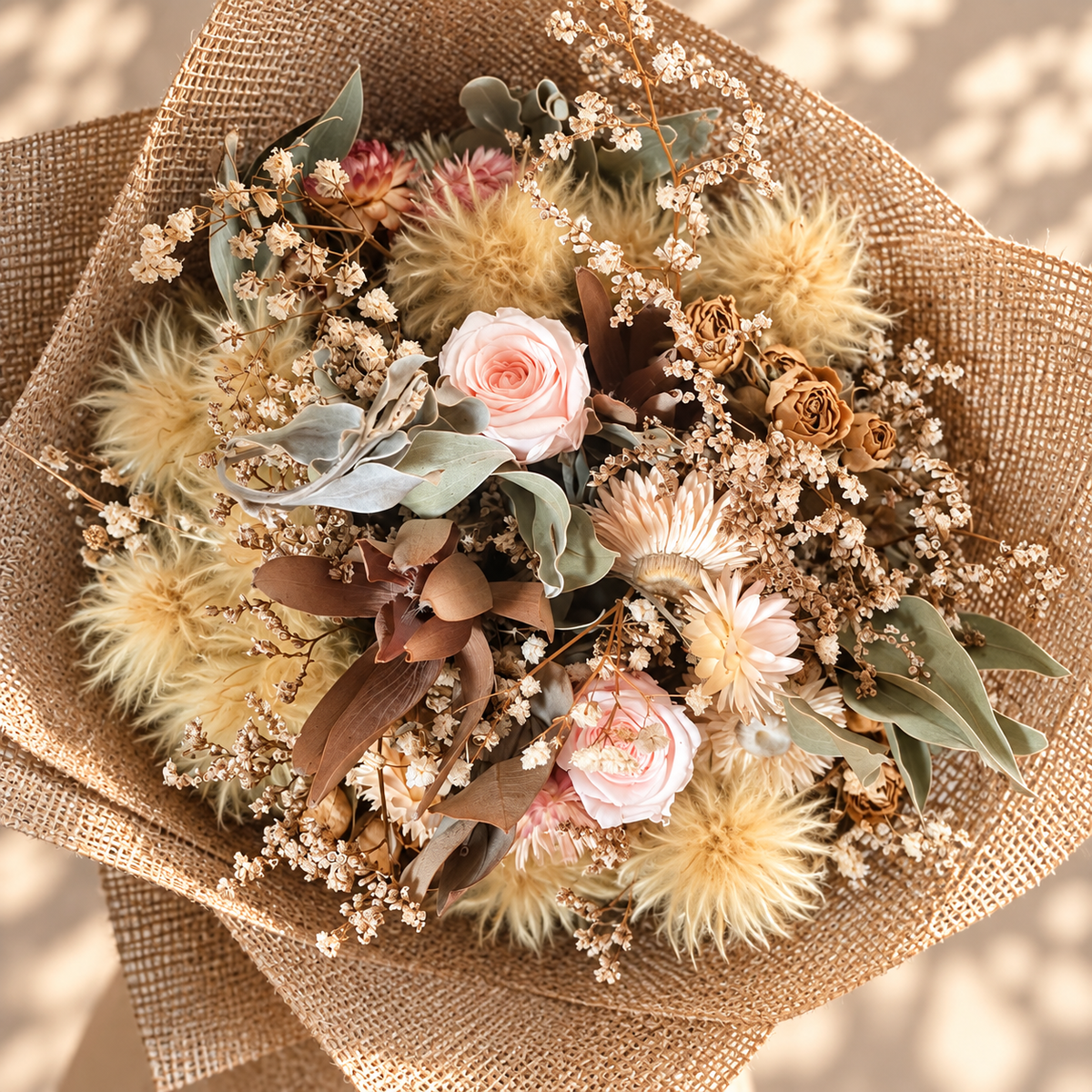 Mixed Dried Flower Posy