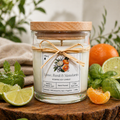 Lime, Basil & Mandarin - Scented Soy Candle - Medium
