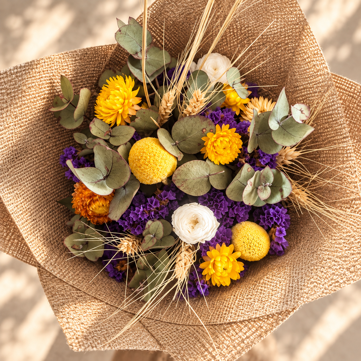 Mixed Dried Flower Posy