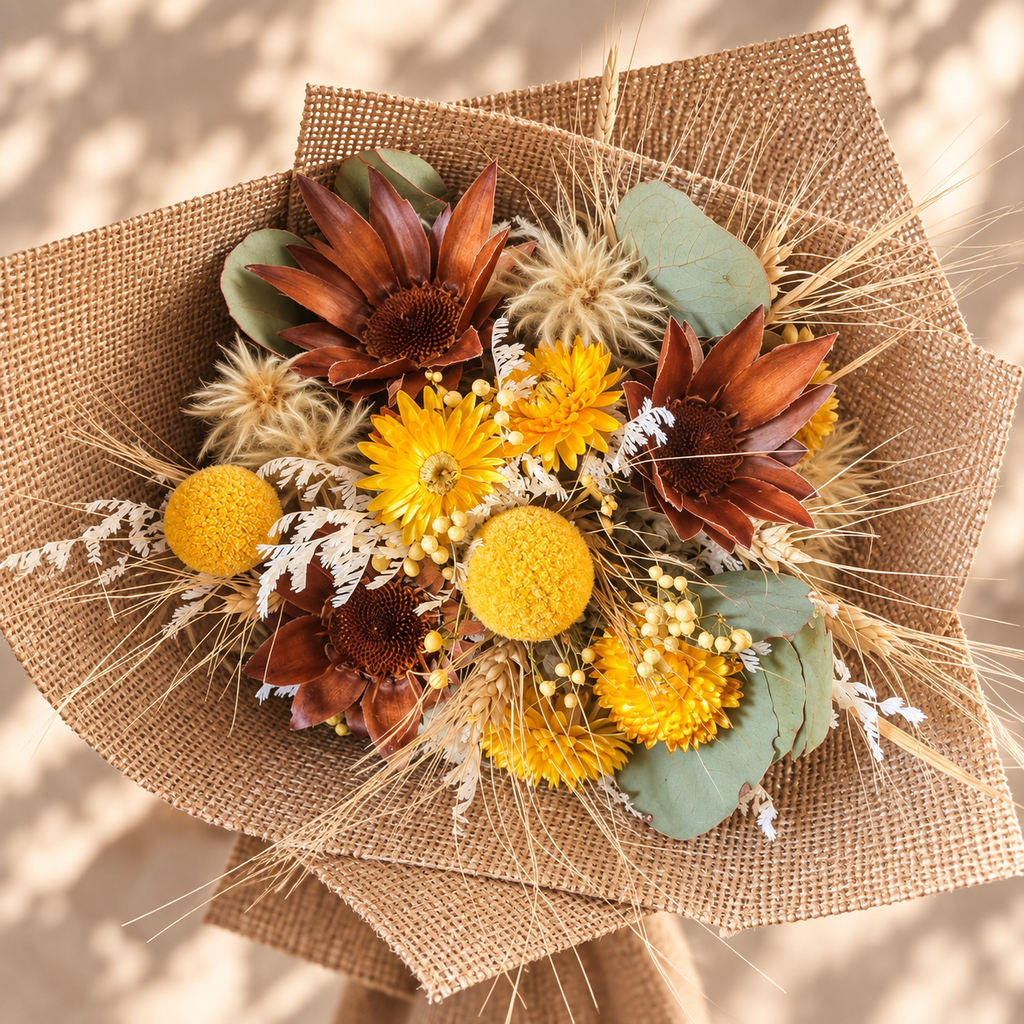 Mixed Dried Flower Posy
