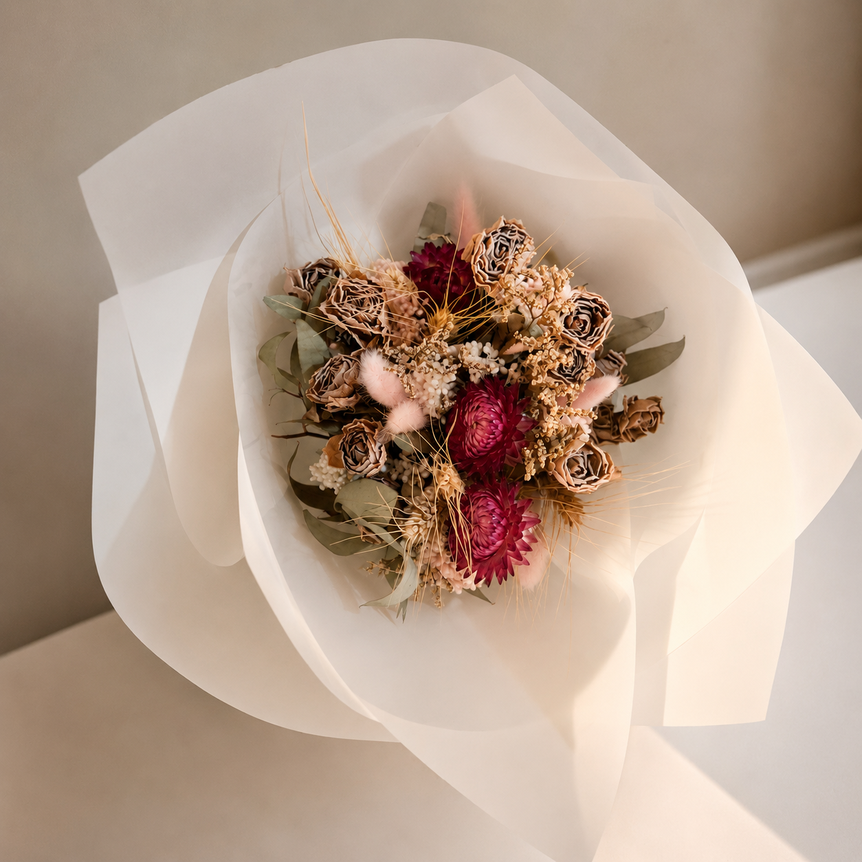 "Sweetpea" - Pastel Dried Flower Posy