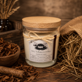Dry Tobacco & Hay - Scented Soy Candle - Medium