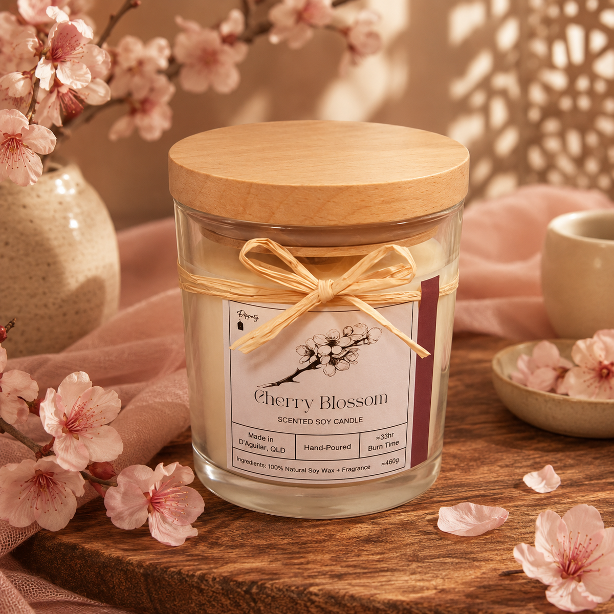 Cherry Blossom - Scented Soy Candle - Medium